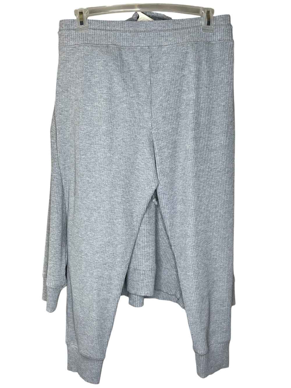 Haven Well Within Cozy Gray Knit Hoodie and Sweatpants Set Sz XL - Picture 4 of 9